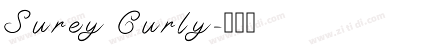 Surey Curly字体转换